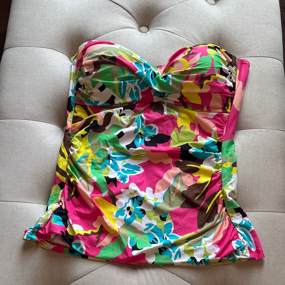 Anne Cole Floral Multicolor Swimsuit Top